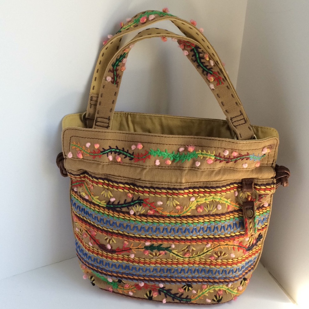 Lucky Brand embroidered handbag